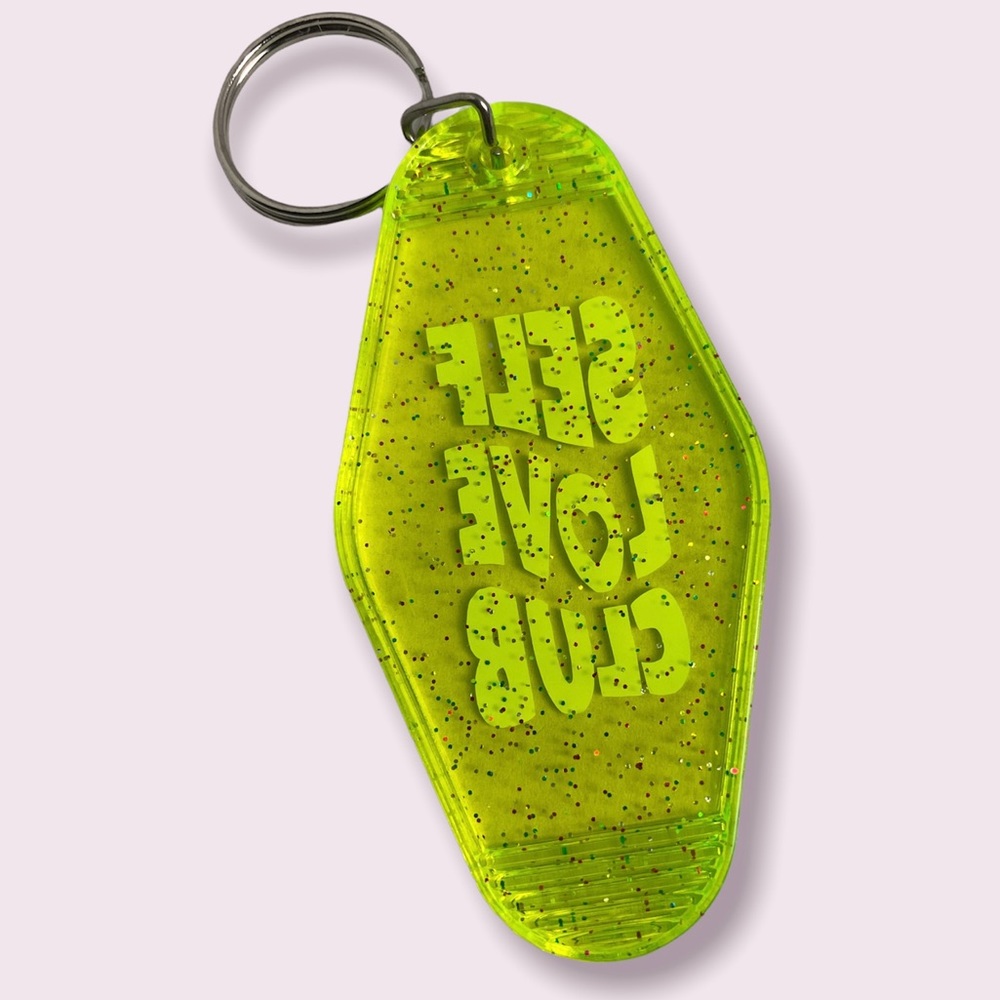 Self Love Club Motel Keychain - Picture 2 of 2
